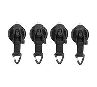 Zerodis 4pcs Camping Automment, Portable à L'ancre de Service Lourd Portable Attaches à la Ventouse Forte Adaptées au Camping Travel Outdoor Hanging Serviettes Toys Paintes (boucle triangulaire)