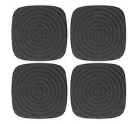 Zerodis 4pcs Poulet Nesting Pad, Lavable Collecteur d'oeufs Design Prime Materifiés Mat Protégeant Les œufs Applicables à la Ponte des œufs, Prévention du Roulement - Noir (Black)