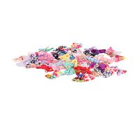 Zerodis 50 Pcs Nœuds pour Poils de Chien, Coiffe de Chiot Mignon en Tissu Polyester de Qualité Supérieure avec Bandes en Caoutchouc, pour Chiens Chats Mariage Anniversaire Noël Halloween