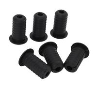 Zerodis 6pcs Câble en Caoutchouc Sleeve Murale de Monture pour les Câbles Satellites avec Diamètre de Trou de 7 Mm Diamètre 3/4 Pouces pour les Projets et les Réparations (BLACK)