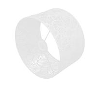 Zerodis Abat-jour Léger, 25 Cm de Diamètre Installation Facile Abat-jour Durable à Joli Effet 16 Cm de Hauteur pour E14 (Blanc)