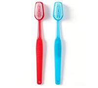 Zerodis Accessoire de Brosse à Dents Géante, Grande Brosse à Dents Comique, Décoration de Cabine Photo Surdimensionnée pour Cadeaux de Fête, Article de Comédie, Costume, Prise de Photo (2PCS)