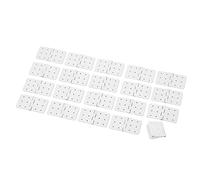 Zerodis Accessoires d'aviation de Modèle Matière Plastique Ensemble de 40 Pièces pour Modèles Rc Conception Légère pour une Installation Facile et un Contrôle de Vol Efficace Charnières d'aile (L)