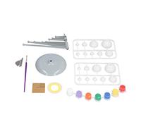 Zerodis Accessoires de Bureau DIY Neuf Planètes Ornements pour Enfants avec des Couleurs Vives et des Noms Anglais Kit éducatif de Modèle de Système Solaire pour Petits Explorateurs