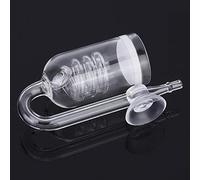 Zerodis Accessoires de Filtres Réacteur de Dioxyde de Carbone en Verre Transparent pour Réservoir de Plantes Aquatiques Haute efficacité et Conception en Forme de U pour Une Distribution Optimale du