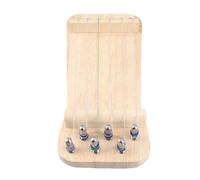 Zerodis Accessoires de Jeu Mini Appareil d'entraînement Koto Améliore les Compétences Portable pour les Débutants 6 Cordes 21X9.5 Cm Entraîneur de Doigts en Bois