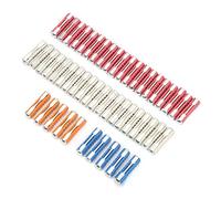 Zerodis Accessoires de Montage de Véhicule Kit de Fusibles Pf et Matériaux en Flocons de Zinc 50 Pièces 5A 8A 16A 25A pour Voitures Classiques Automobile Européen