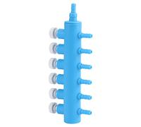 Zerodis Accessoires pour Aquariums Valve Adaptateur de Pompe à Air d'aquarium en Plastique Répartiteur d'oxygène Réglable de 4 Mm pour et Inverseur de Pompe à Air ' 'aquaculture (6 têtes)