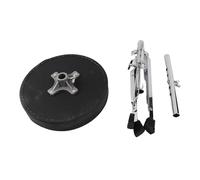 Zerodis Accessoires pour Instruments de Percussion Siège de Batterie Rond rembourré avec Hauteur Réglable et Pieds Robustes en Acier Inoxydable pour Batteurs Adultes Trône de Batterie Universel