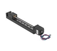 Zerodis Actionneurs de Rail à Mouvement Linéaire, Actionneur de Glissière de Rail Linéaire avec Vis Mère de 200 Mm de Course de 6 Mm pour Machine de Routeur CNC DIY, Mouvement 28 Pas à