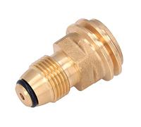 Zerodis Adaptateur de Réservoir de avec Raccord Rapide pour Une | Construction en Laiton, Filetage à Gauche, Joint sans Fuite, Compatible avec Chauffage, Gril, Camping-car, Foyer