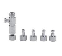 Zerodis Airbrush Quick Disconnect Coupler Release Fitting Adapter Set, 1PCS Quick Connector avec 4PCS 1/8 "Mâle et Femelle Raccords pour Une Connexion Rapide Déconnexion Air Brush Airbrush and Hose