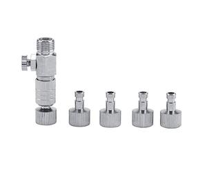 Zerodis Airbrush Quick Disconnect Coupler Release Fitting Adapter Set, 1PCS Quick Connector avec 4PCS 1/8 "Mâle et Femelle Raccords pour Une Connexion Rapide Déconnexion Air Brush Airbrush and Hose