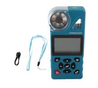 Zerodis Anémomètre de Vitesse du Vent, 8000 Données de Stockage (OWM5500) | Télécommande par application, mesure de 7 paramètres, chargement de type C, enregistrement intelligent des données, voile,