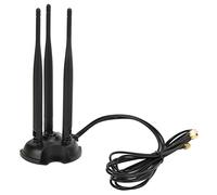 Zerodis Antenne WiFi à Gain élevé, Matériau ABS, Antenne Magnétique Réglable 6DBI pour Solutions de Routeur pour Maison Intelligente