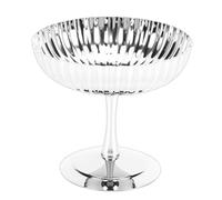 Zerodis Articles Ménagers Bol de Service sur Pied Tasse à Dessert élégante Adaptée à la Crème Glacée Yaourt Salade de Fruits Pudding Parfait Cocktail Collation Fête Mariage Affichage 304 Acier