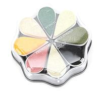 Zerodis Artisanat Encre Pigmentée 8 Couleurs en Forme de Pétale pour la créativité, Convient pour Le Scrapbooking et la Peinture au Doigt, Tampon Encreur à Base d'eau (1028 Heure d'automne)