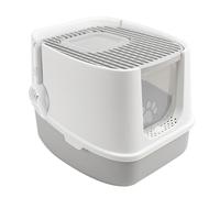Zerodis Auto-Nettoyage de la Litière de Grands Chats avec Couvercle, Entièrement fermé, Double Entrée et Sortie, Pédale de Sable Tombant Creux, Bac à Litière Supérieur Couverte Ouverte, adapté aux
