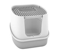 Zerodis Auto-Nettoyage de la Litière de Grands Chats avec Couvercle, Entièrement fermé, Double Entrée et Sortie, Pédale de Sable Tombant Creux, Bac à Litière Supérieur Couverte Ouverte, adapté aux