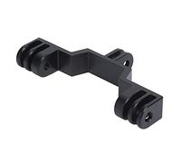 Zerodis Autres Accessoires de Caméra de Sport Adaptateur de Montage Support Double en Alliage d'aluminium avec Réglage de l'élévation du Quadrant pour Trépied et Tige Droite Caméra de Mouvement à