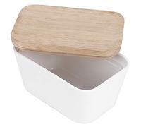 Zerodis Autres Accessoires de Rangement de Cuisine Couvercle en Bois Boîte à Beurre de Comptoir avec épandeur de Beurre Couteau de Réfrigérateur Récipient à pour Cuisine Restaurant Hôtel Beurrier