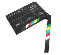 Zerodis Autres Accessoires de Tournage Outil Matériau Acrylique avec Son Fort Idéal pour Les Films et Les Productions Vidéo 30x25cm Directeur de Scène de Clap