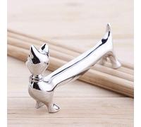 Zerodis Autres Articles Décoratifs Modèle de Chat Économiseur d'espace en Alliage de Zinc et Organisateur de Vaisselle en Acier Inoxydable pour Table à Manger Porte-baguettes