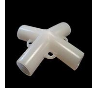 Zerodis Autres Fournitures de Camping de Randonnée Connecteurs d'Auvent 9pcs Ensemble pour Extérieur Gazebo Patio Accessoires Auvent Tente Pieds Plastique (White)