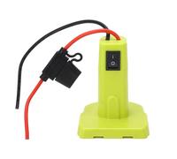 Zerodis Autres Ustensiles Ménagers Batterie P190 P191 P197 BPL1820G avec Bornes de Fil 30A Support de Commutateur 12 AWG Fil de Cuivre en Silicone Adaptateur d'alimentation en Plastique ABS pour 18V