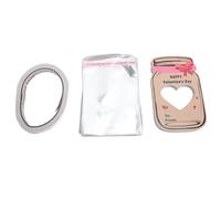 Zerodis Autres Ustensiles Ménagers Cartes de Vœux DIY avec un Design de Pot Mignon et des Sacs en Plastique pour les Cadeaux de Fête en hange de Cadeaux 30PCS Saint Valentin (StyleB)