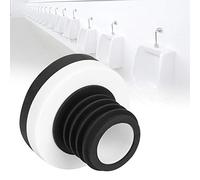 Zerodis Bague d'étanchéité de Bride de Toilettes, Anti-odeurs | Joint de bride de toilette en caoutchouc et PP, déodorant, blocage des odeurs, mur d\'argile de 2,6 pouces de hauteur,