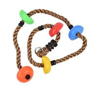 Zerodis Balançoire d'arbre à Disque d'extérieur avec Corde en Plastique, Conception Confortable pour Balcons, Cours, Escalade