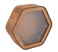 Zerodis Banques de Pièces en Forme de Pot, Banque d'argent en Forme Hexagonale avec échelle Numérique pour Enfants et Adultes, Décoration de Maison, économie d'argent en Bois