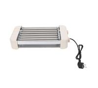 Zerodis Barbecue Grill Entièrement Automatique Température Réglable Multifonctionnel 6 Tube Saucisse Grill Cuiseur Machine pour Les Réunions de Famille en Plein Air Électrique Hot Dog Roller, 550W