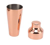 Zerodis Boissons Mélangées Shaker Elegant 304 Cocktail en Acier Inoxydable Shaker Proof Dish Lave-vaisselle pour les Fêtes et la Détente à la Maison (Or rose)