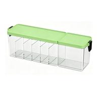 Zerodis Boîte de Rangement de Câbles avec Couvercle, Boîte de Rangement électronique, Organisateur de Chargeur de Téléphone Portable pour la Maison, Le Bureau et Le Tiroir (Green)