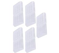 Zerodis Boîte de Rangement de la Prise en Charge de la Batterie de la Batterie Multifonctionnelle pour AAA avec Conception Spéciale, 10 Pcs pour L'organisation de Couleur Blanche Claire