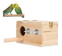 Zerodis Boîte d'élevage d'oiseaux nichoir d'élevage de Perroquet nichoir en Bois Maison d'éclosion avec Perche Jouet pour Perroquet Oiseau