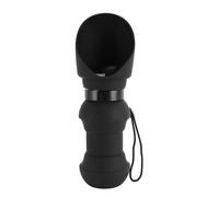 Zerodis Bottle d'eau de Chien Pliable en Silicone en Silicone pour Animaux de Compagnie Dispensateur de Boissons pour Les Activités de Plein Air Adaptées aux Grands, Moyens et Petits Chiens, (Black)