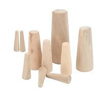 Zerodis Bouchons en Bois Tendre Bouchons de Vidange Coniques Marins à Travers la Coque, Bois Tendre Conique, 10 Pièces de Différentes Tailles, Absorption d'eau Rapide, Ajustement étanche, pour