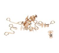 Zerodis Boucle de Taille Réglable, Acier Inoxydable, Rallonge de Bouton Jean Facile à Utiliser pour Hommes, Femmes, Adolescents et Adultes (GOLD)