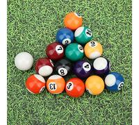 Zerodis Boule De Billard, Boule De Billard en Résine, 16 Pièces, 32 Mm, 15 Pièces Boule Numérotée Et 1 Pièce Boule Blanche pour Salle De Jeu, Sport, Jeux Récréatifs