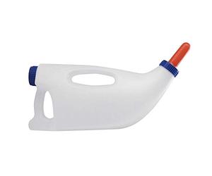 Zerodis Bouteille d'alimentation en Soins Infirmiers 4L Calf avec Poignée, Bouteille en Plastique Premium, Vanne de Régulation Facile à Utiliser, pour les Fournitures de Bétail Lait Chèvre Chèvre,