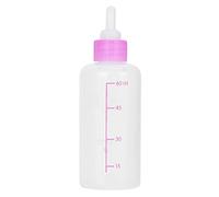 Zerodis Bouteille de Lait pour Animaux de Compagnie, 6 pièces 60 ML Chiot Chaton biberon Petit Chien Chat Lait Trousse de Soins Infirmiers Animaux Chiot biberon d'allaitement biberon Mamelon (Rose)