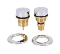 Zerodis Bouton de Pièces de Spa/, Bouton Poussoir de Réglage de Commande Pneumatique avec Finition Métallique adapté pour Baignoire Spa Salle de Bain Interrupteur d'air de Baignoire en Cuivre