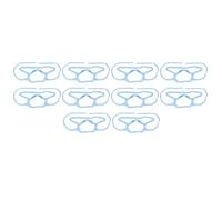 Zerodis Cadeaux Silicone de qualité Alimentaire 10 Pièces Insertion de Masque de Conception 3D pour le Cyclisme et l'utilisation en Extérieur Cadre de Support de Masque (BLUE)