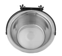 Zerodis Cage de Chiens Suspendue Bol, Animal de Compagnie en Acier Inoxydable Suspendu, Cuppy pour Chats Aliments à Eau Bol Chargeur Coopér (L)