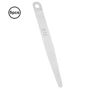 Zerodis Cale D'épaisseur en Acier Inoxydable 0,12 Mm, Jeu de 5 Pièces, | Outil de dégagement métrique, lecture d\'échelle claire pour les petits espaces, contrôles de frein à piston de bougie