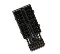 Zerodis Carte Adaptateur d'alimentation GPU, Adaptateur coudé pour Carte Graphique 12VHPWR en Alliage d'aluminium 180 Degrés ATX3.0 pour l'assemblage (PH316 48 Blanc)