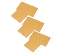 Zerodis Cartes de Visite en Métal Robuste avec identité Commerciale pour Une Bonne Utilisation et Matériaux en Aluminium Légers, pour Les Fournitures Artisanales (Gold)